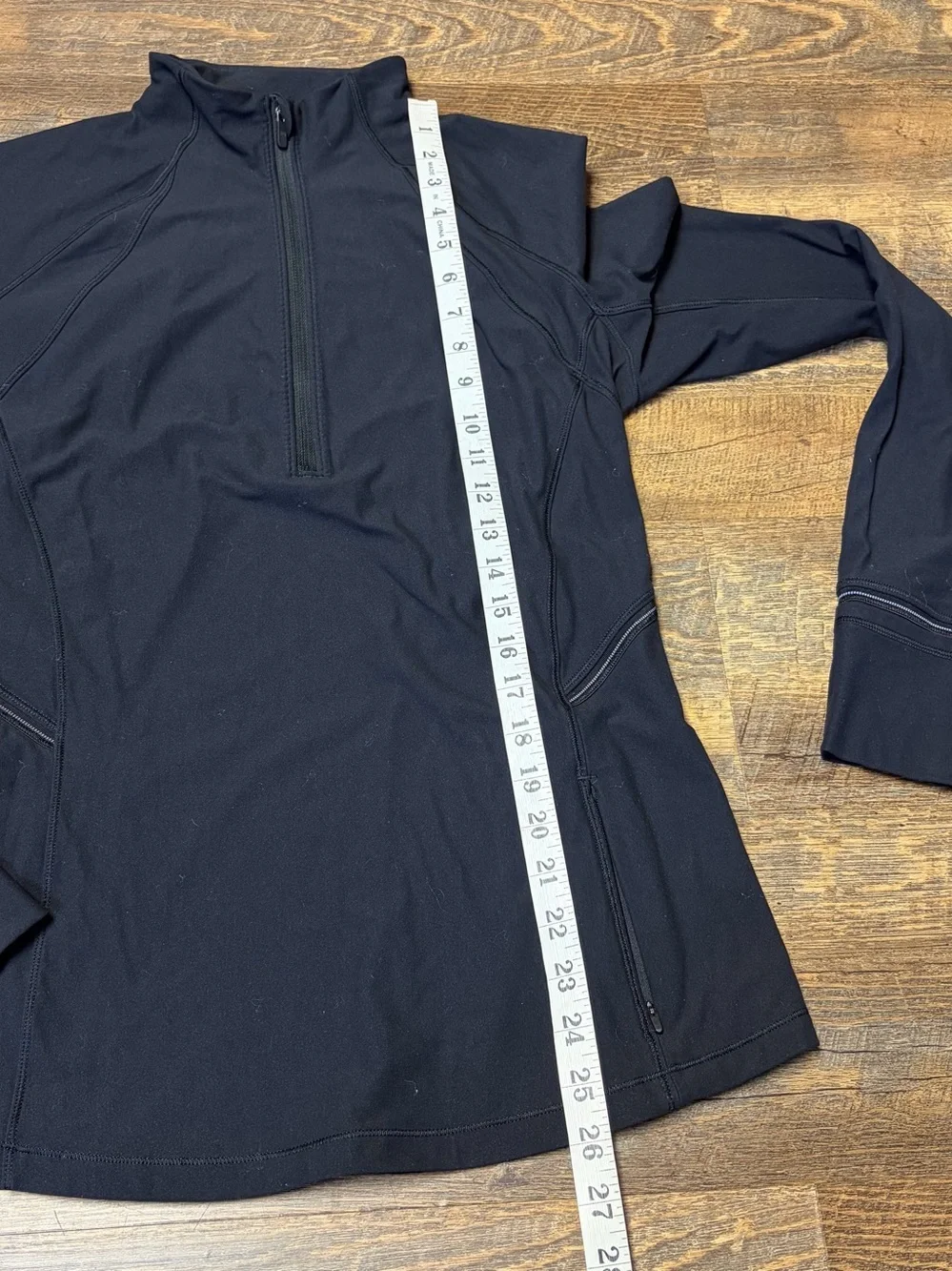 Lululemon Fresh Tracks 1/2 Zip Pullover Top Women's 10 Black Running Jacket Soft